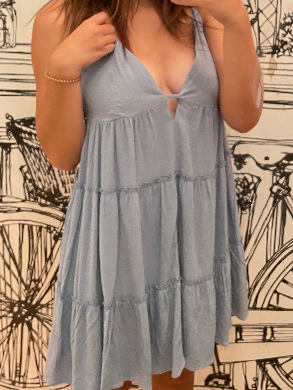 Aeropostale Powder Blue Tiered Sundress - Picture 4 of 4